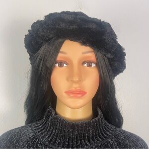 Vintage Velour Beret Hat